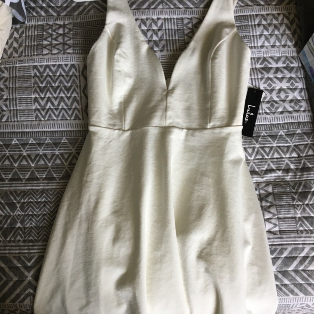 Brand new Lulus white skater dress